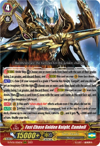 Fast Chase Golden Knight, Cambell