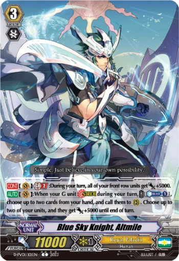 Blue Sky Knight, Altmile
