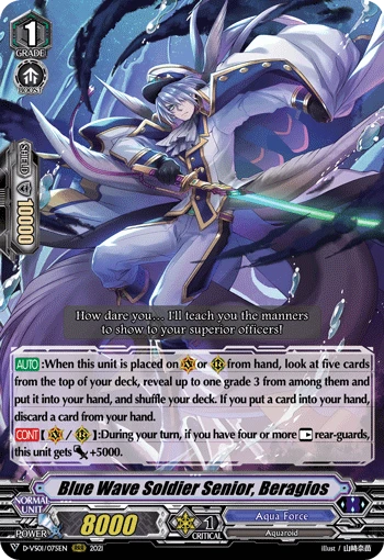 Blue Wave Soldier Senior, Beragios