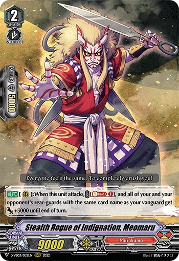 Stealth Rogue of Indignation, Meomaru