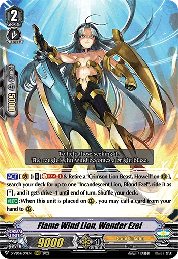 Flame Wind Lion, Wonder Ezel