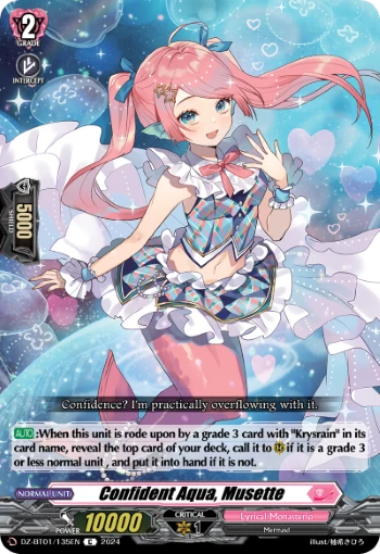 Confident Aqua, Musette