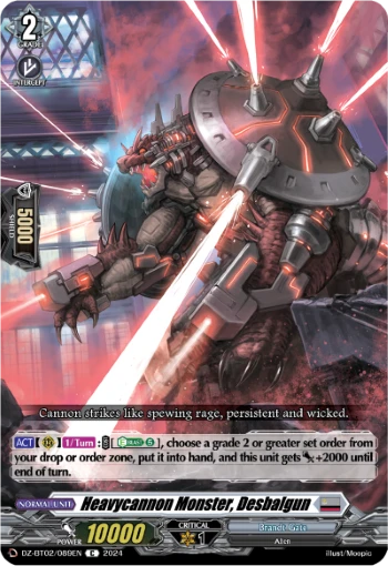 Heavycannon Monster, Desbalgun