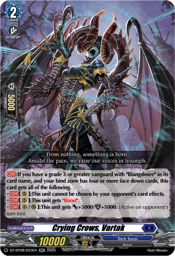 Crying Crows, Vartak