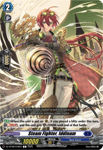 Steam Fighter, Iddinam