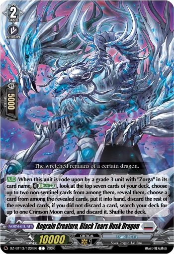Regrain Creature, Black Tears Husk Dragon