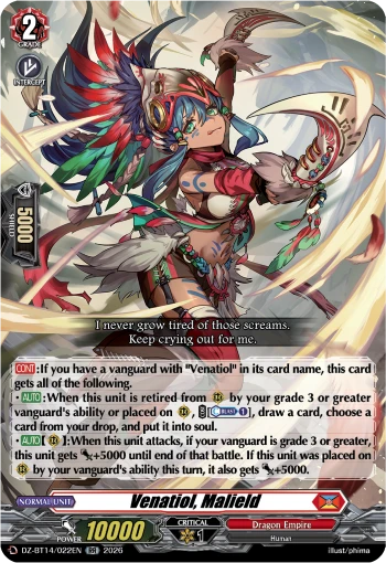 Venatiol, Malield