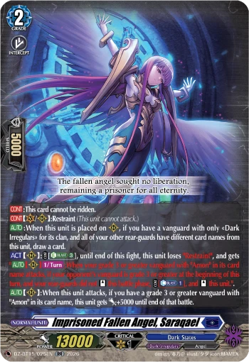 Imprisoned Fallen Angel, Saraqael