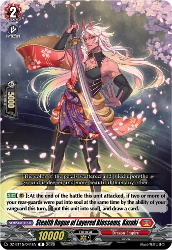 Stealth Rogue of Layered Blossoms, Kazaki