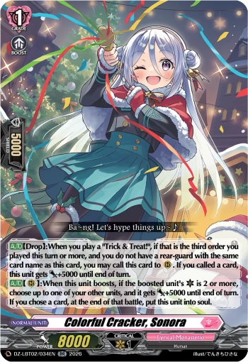 Colorful Cracker, Sonora