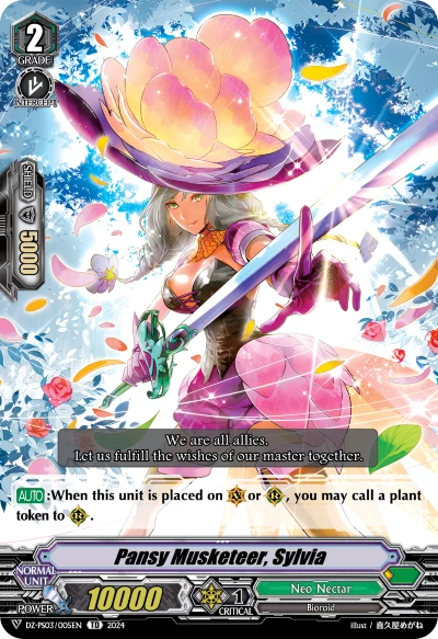 Pansy Musketeer, Sylvia