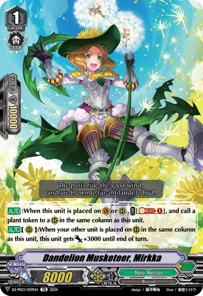 Dandelion Musketeer, Mirkka