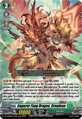 Emperor Fang Dragon, Growleon