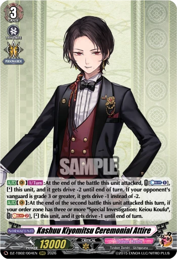 Kashuu Kiyomitsu Ceremonial Attire