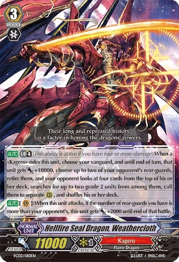 Hellfire Seal Dragon, Weathercloth