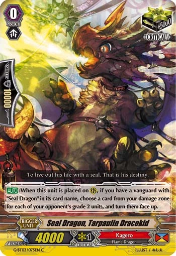 Seal Dragon, Tarpaulin Dracokid