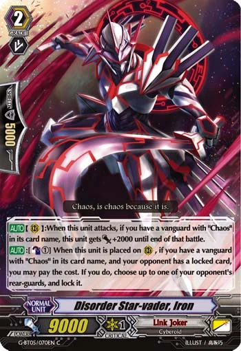 Disorder Star-vader, Iron