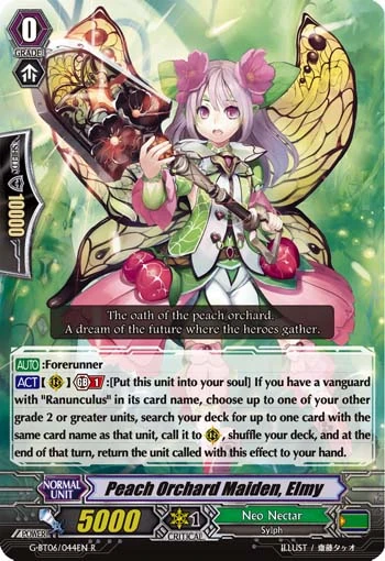 Peach Orchard Maiden, Elmy
