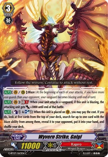 Wyvern Strike, Galgi
