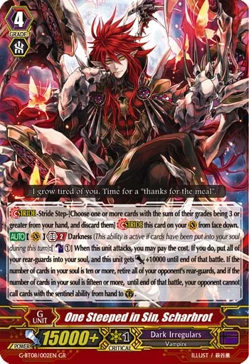 One Steeped in Sin, Scharhrot