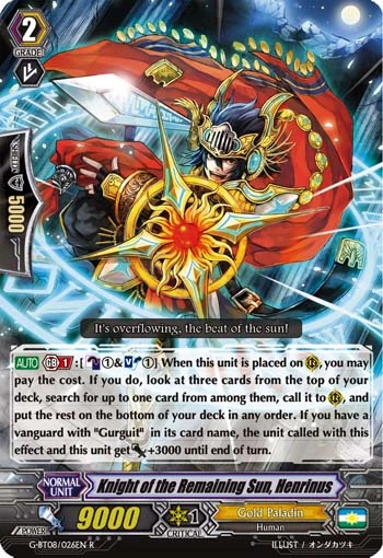 Knight of the Remaining Sun, Henrinus