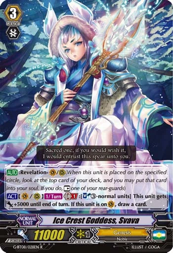 Ice Crest Goddess, Svava