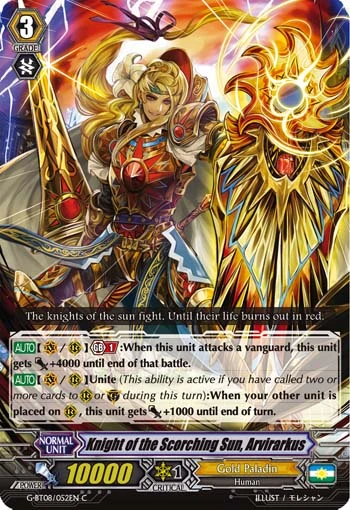 Knight of the Scorching Sun, Arvirarkus