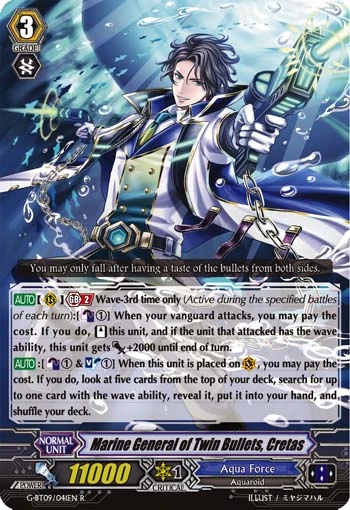 Marine General of Twin Bullets, Cretas