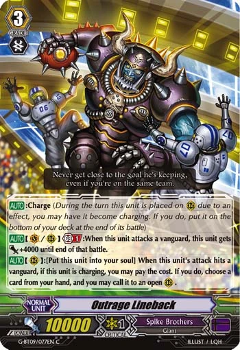 Outrage Lineback
