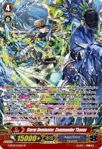 Storm Dominator, Commander Thavas