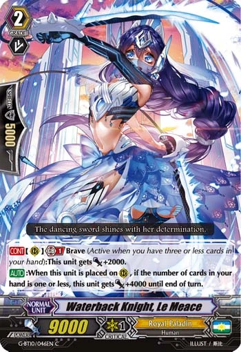 Waterback Knight, Le Meace