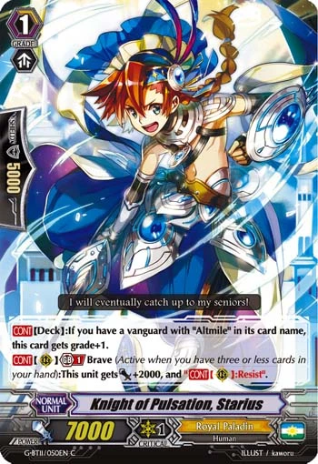 Knight of Pulsation, Starius
