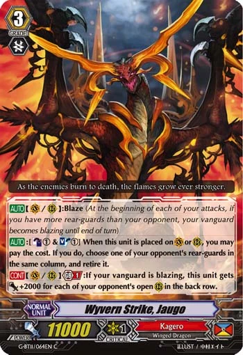 Wyvern Strike, Jaugo