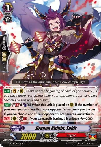 Dragon Knight, Tahir