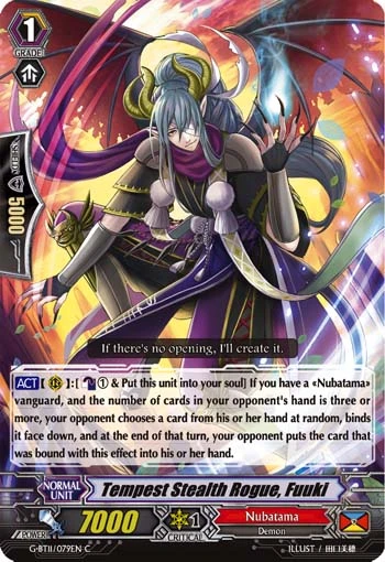 Tempest Stealth Rogue, Fuuki