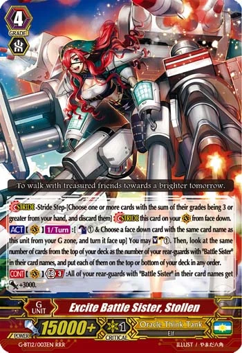 Excite Battle Sister, Stollen