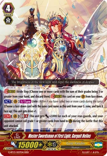 Master Swordsman of First Light, Gurguit Helios