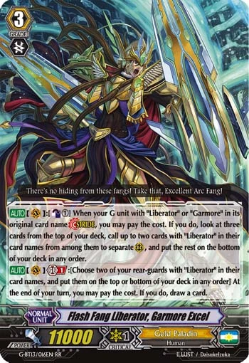 Flash Fang Liberator, Garmore Excel