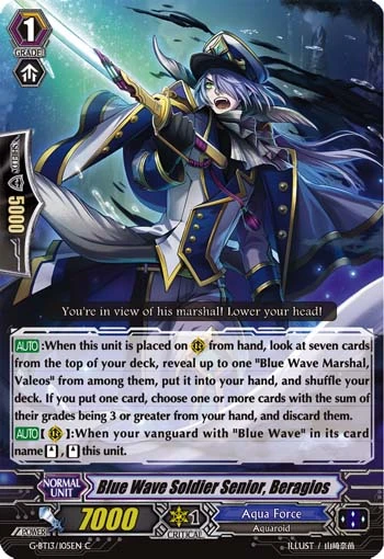 Blue Wave Soldier Senior, Beragios