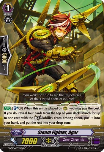 Steam Fighter, Agar