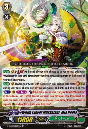 White Clover Musketeer, Mia Reeta