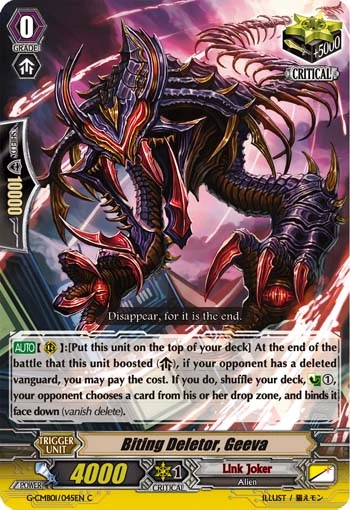 Biting Deletor, Geeva