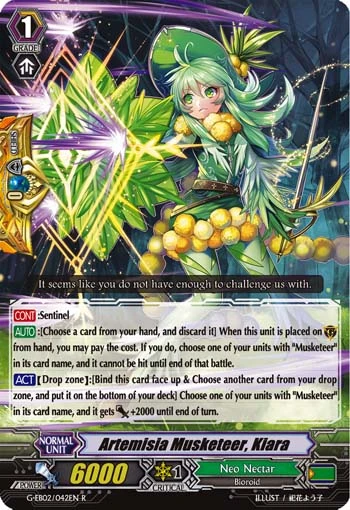Artemisia Musketeer, Kiara