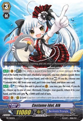 Costume Idol, Alk