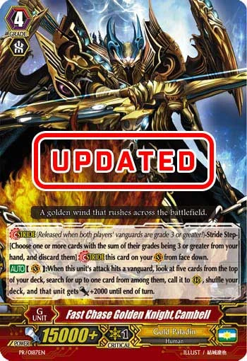 Fast Chase Golden Knight, Cambell