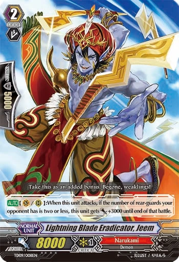 Lightning Blade Eradicator, Jeem
