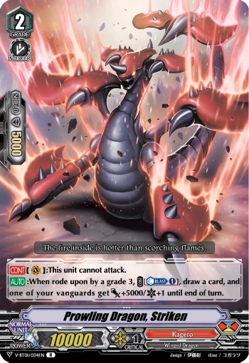 Prowling Dragon, Striken