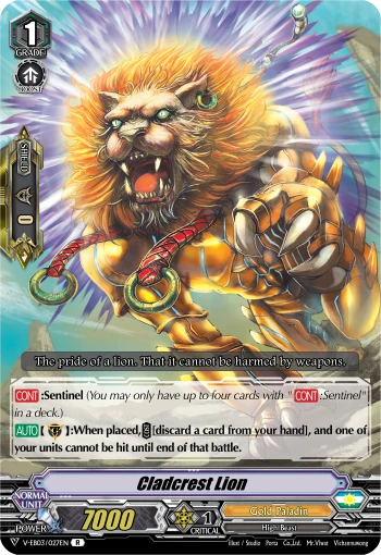 Cladcrest Lion