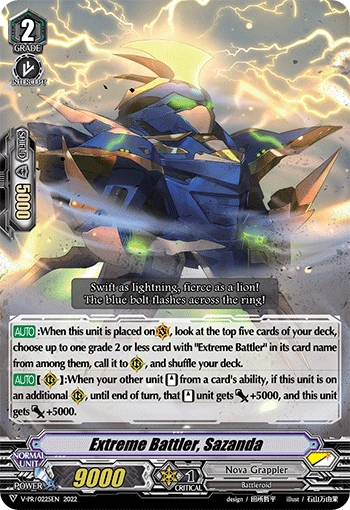 Extreme Battler, Sazanda