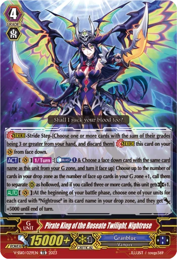 Pirate King of the Roseate Twilight, Nightrose